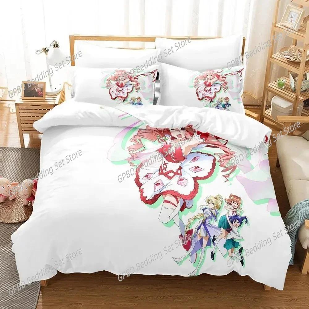 3d Kawai Anime Matoi the Sacred Slayer Beding Set Bedrom Soft Modern Bedspreads Comefortable Soft with Soft Fabric Duvet Cover Quilt Pilowcase
