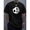 Neues Sommer-Mode-Casual-Vielseitiges Minimalistisches DAD Fußball Vatertag Druck Weiches Atmungsaktives Rundhals-T-Shirt