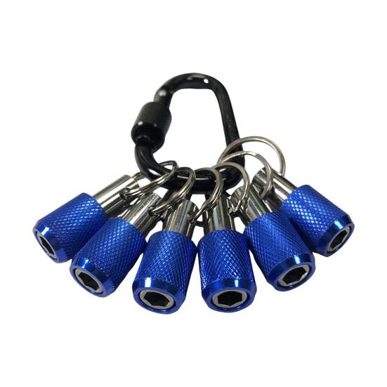 

Набор из 6 шт. Держатель бит 1 дюйм, брелок, удлинители, шестигранные биты для отвертки