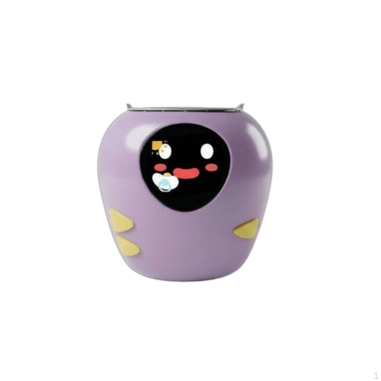 Emotional Companion Pot Talking Flower Intelligent Automatic Watering Planter for Office, фиолетовый