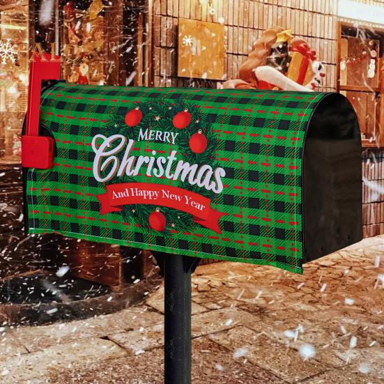 Vánoční obal na poštovní schránku Zimní Santa Xmas Tree Gnome Poštovní obaly Slavnostní sváteční výzdoba poštovní schránky Domácí kancelář Party dekorace