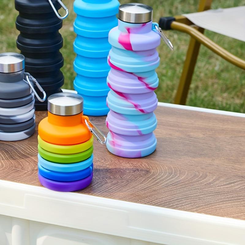 Foldable and Expandable Water Bottle, Drop-proof Sports Water Bottle, Portable Reusable Silicone Water Bottle, Foldable