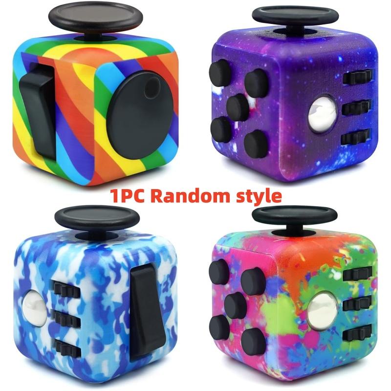 Fidget Cube for Adults, 6 Sided Sensory Anxiety Relief Toys for ADHD, Autism-Cool Handheld Fidget Gadgets for Stress and Focus