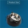 Detachable Pet Food Bowl Cute Cat and Dog Bowl Protects Cervical Neck 15 Degree Oblique Mouth Pet Stainless Steel Food Bowl