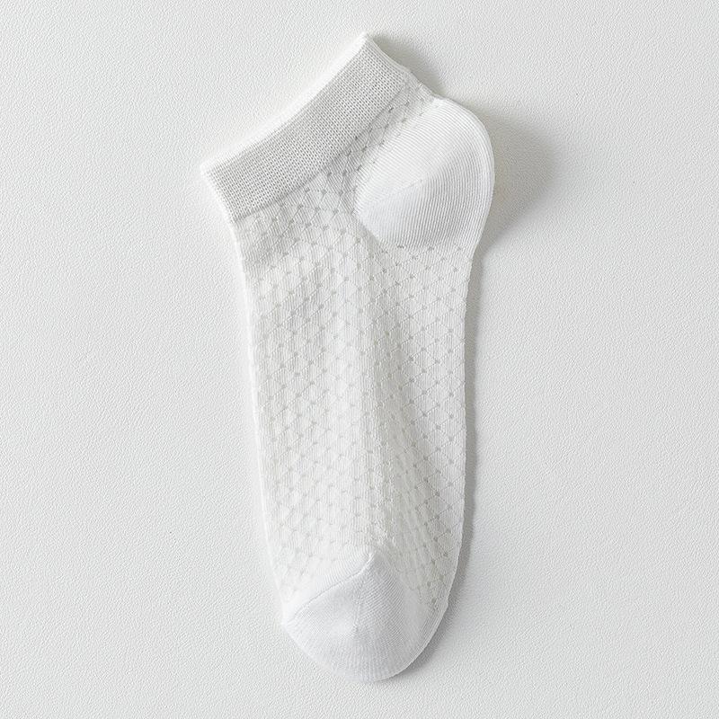 Men's Summer Thin Sweat Absorbing Deodorant Mesh Breathable Socks