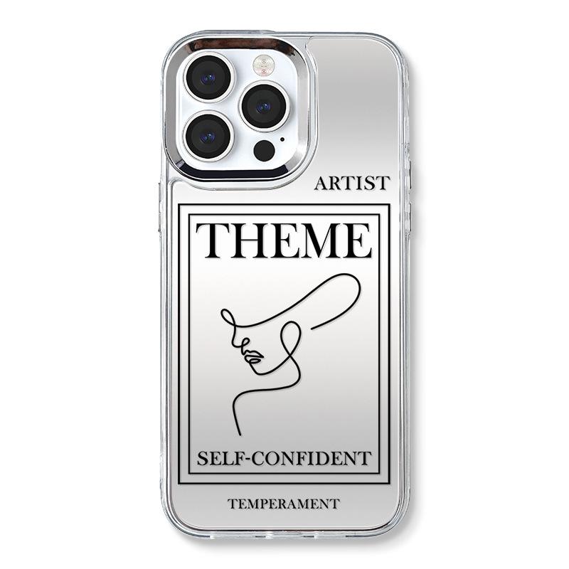 

Чехол-цепочка Zhitai для iPhone: Совместимо с 12, 14Pro, 15, 16Promax — конструкция зеркала «три в одном» iPhone 16