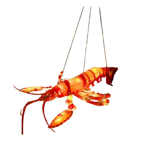 

3D Лобстер Сделай сам Ручной фонарь Ручной работы Традиционный китайский бумажный фонарь для Праздника середины осени Украшение на Китайский Новый год красный