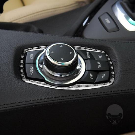Carbon Fiber Interior Radio Control Cover Trim For BMW 6 Series M6 2008-2010