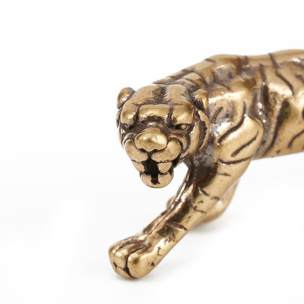 Pure Brass Ornaments Solid Vintage Old King Of Beasts