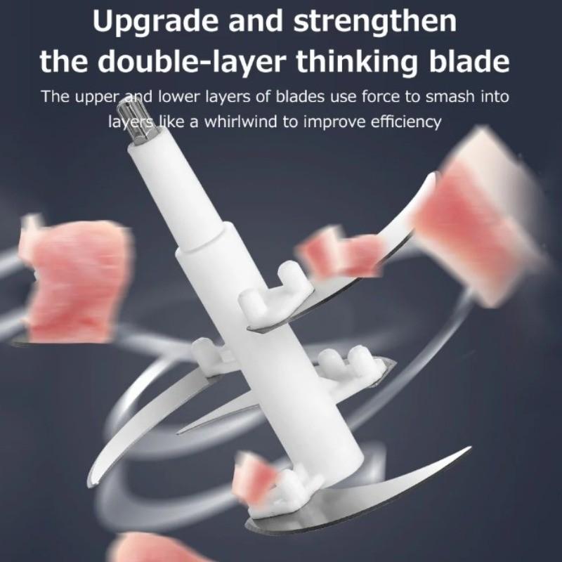 2L/3L Large Capacity Electric Meat Grinder Multi-function Veg Chopper Household Stainless Steel Sausage Food Processor