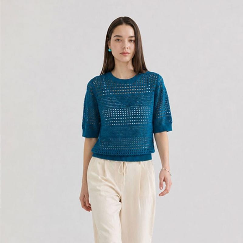 Maribon Women Crochet Pullover Tank Top Blouse Set 6 Types Available