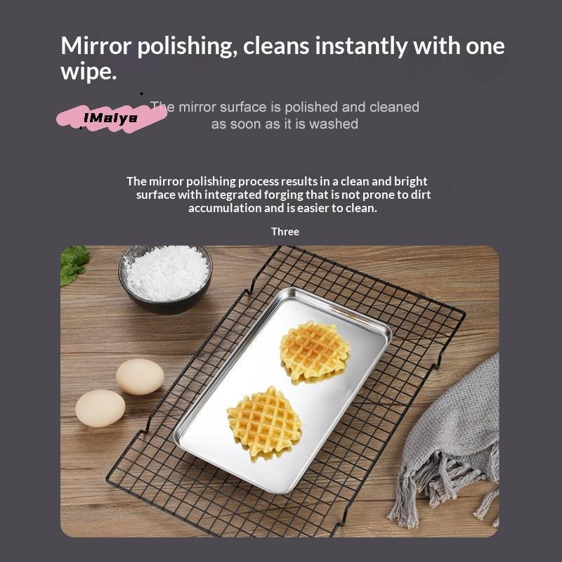 Rectangle Stainless Steel Tray for Commercial Buffet Food Serving Plate Rice Noodle Pan Storage Organizer Kitchen Dishes