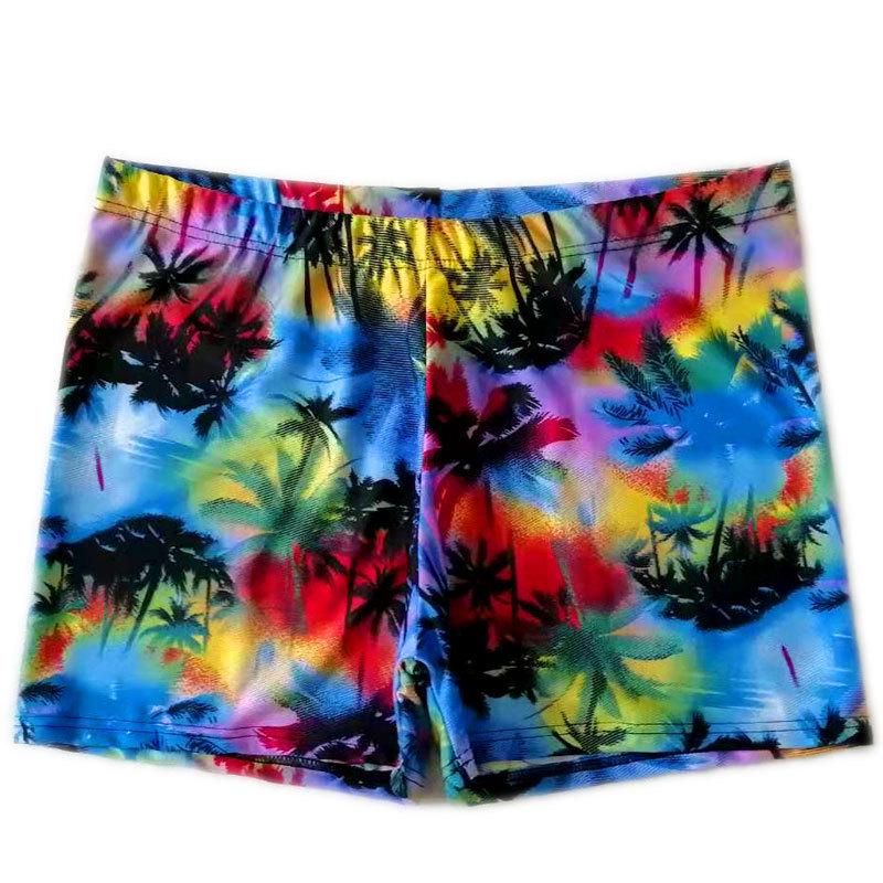Men's Plus Size Printed Swim Trunks for Beach, Hot Spring, and Swimming