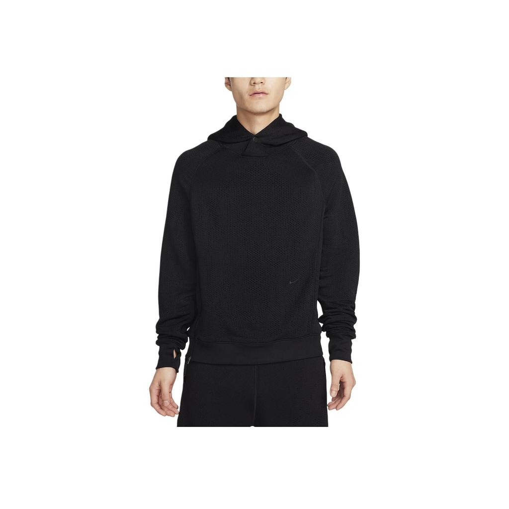 Nike Therma-Fit Adv A.P.S. Solid Color Hooded Casual Long Sleeve Sweatshirt Men Sweatshirt Black FB6848-010