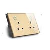 Melery Smart Tuya WiFi Dual UK Socket USB Type-C PD 20W Touch Control,Voice Controls Electricity Monitoring, Alexa Google Home