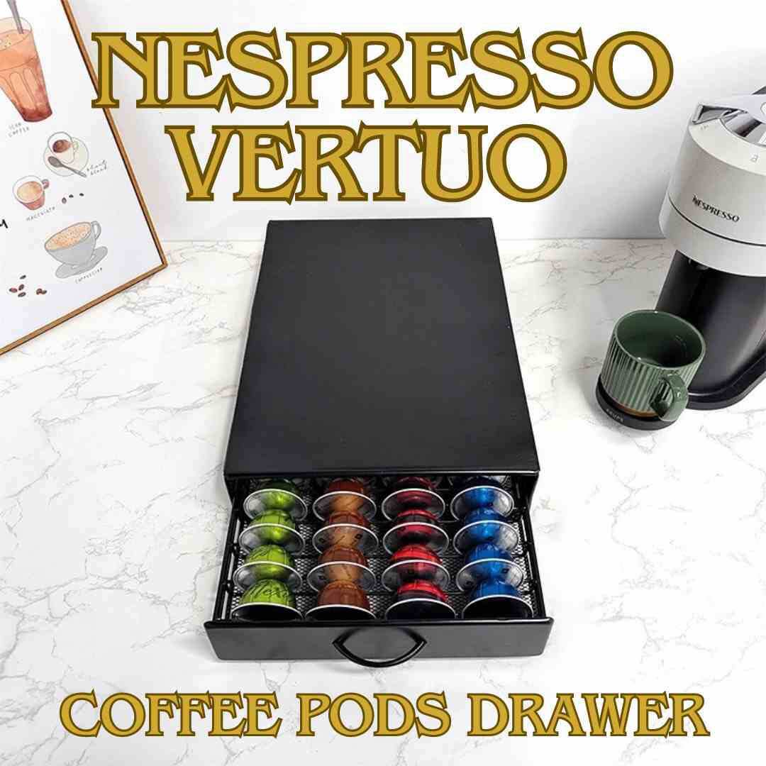 Vertuo Vertuoline Metal Drawer for 40 Nespresso Coffee Capsules
