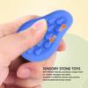 6 Pcs Textured Sensory Stones Silicone Different Patterns Soft Touch Sensory Stones for Boys Girls