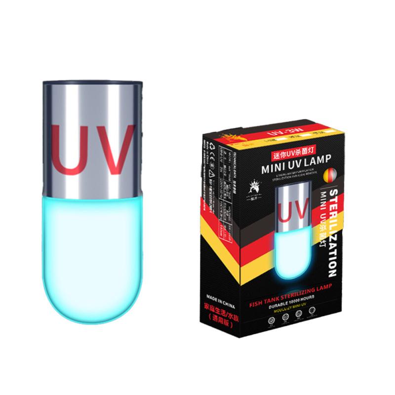 Mini Aquarium Ultraviolet Lamp Algae Removal Home Amphibious Aquarium Water Clean Lamp For Fish
