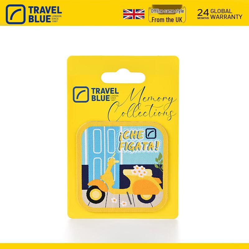 Travel Blue DIY Embroidered Decorative Patch