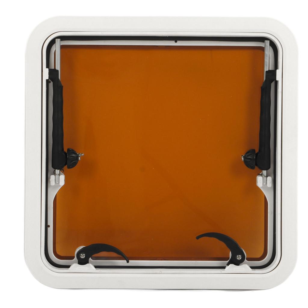 495mm Boat Portlight Hatch Window Square Push Out Deck Hatch Porthole Skylights Escape Window for Boat Yacht Nautical RV