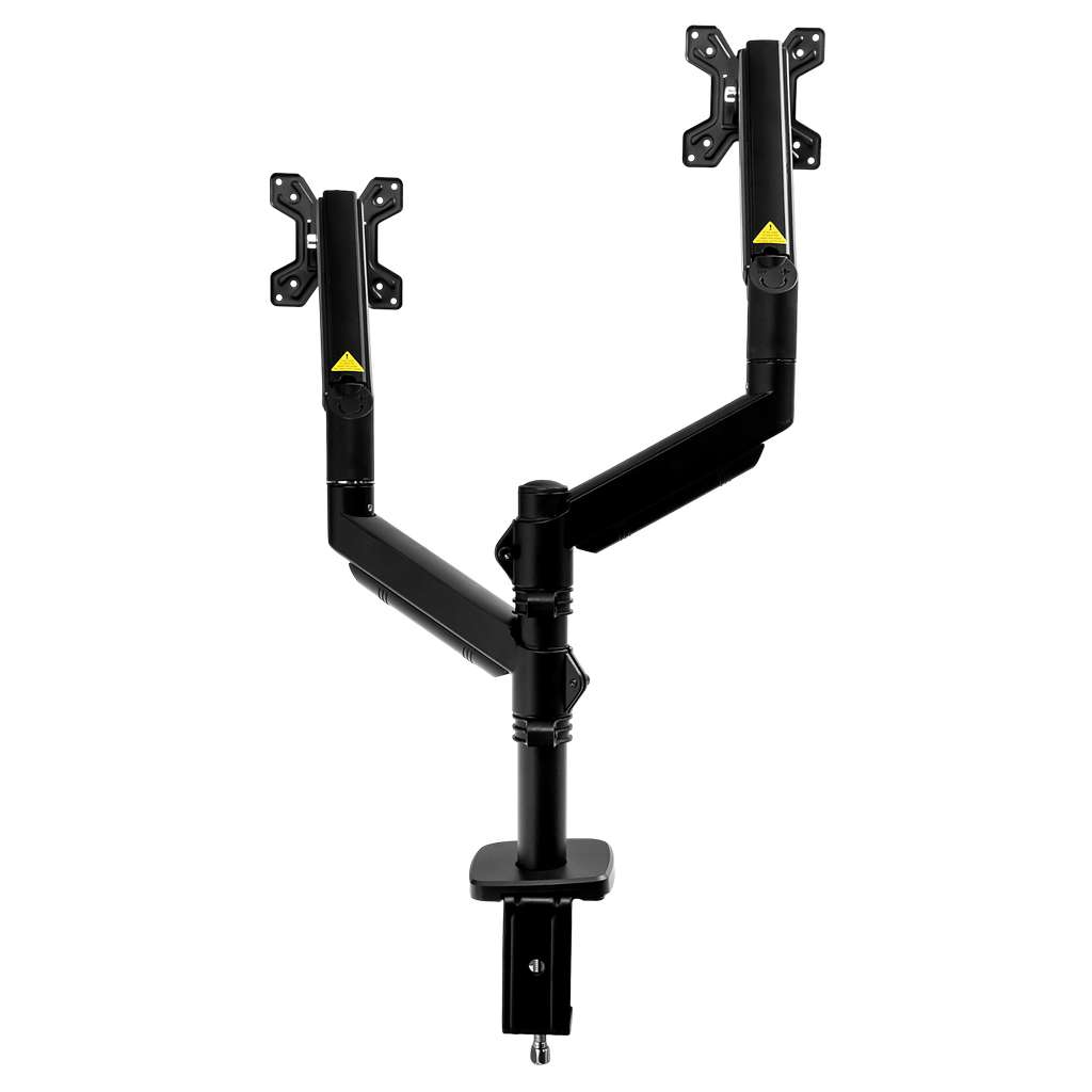 FURVERO HK002 Monitor Mount 2 X Arm, Gas Spring, Boom, Black N