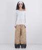 Soleubi Dual Camo Roll-Up Pants / Beige