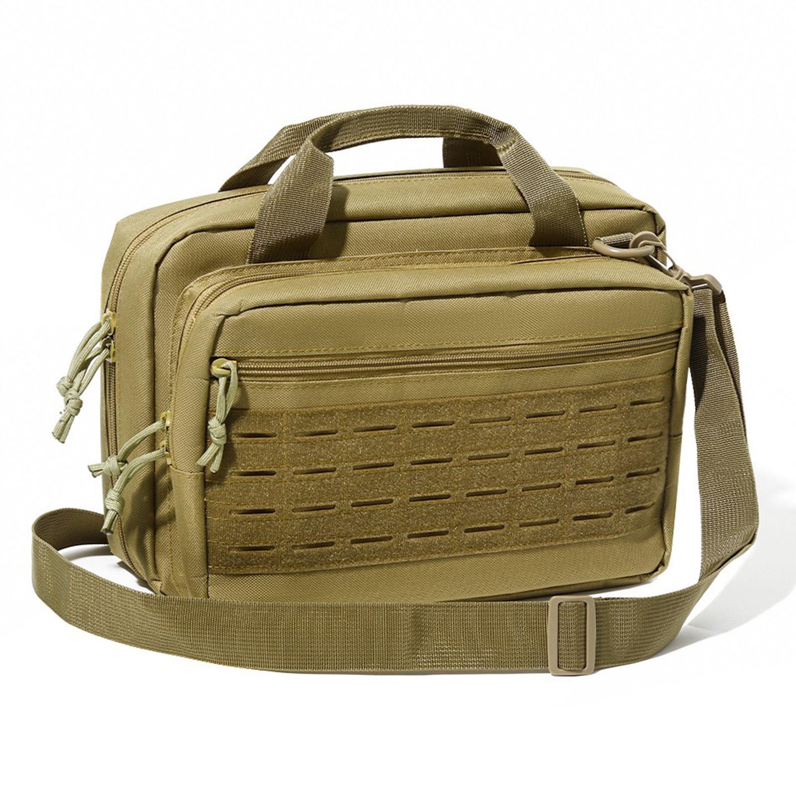 

600D Oxford Cloth Tactical Handgun Bag Multiple Pockets Shooting Range Bag Tactical Handbag for Outdoor Hunting Shooting Range