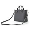 Barcos Shrink Leather 2-Way Handbag (Small Size) for Women, Mini BagShoulder Bag, 3-Layer Design for Easy Sorting, Taupe