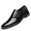 Men's Casual Business Shoes Microfiber Leather Square Toe Lace-up Mens Dress Office Flats Men Fashion Wedding Party Oxfords2024