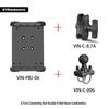 Heavy-Duty Outdoor Tablet Stand with U-bolt Round Tube Mount for 7-14 Inch Tablets