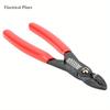 1Pc 7in Squeeze Pliers Professional Electrical Cable Stripping Crimping Tool Wire Stripper for Terminals Electrical Tool
