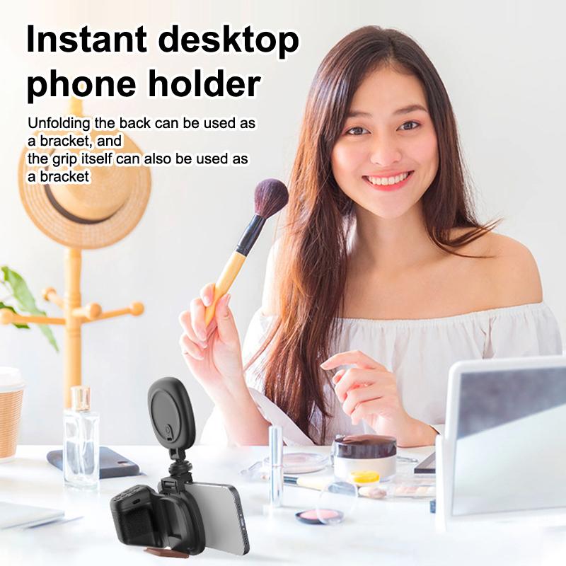 Phone Camera Grip Handle Holder With Light Wireless Smartphone Handle With Shutter Phone Filming Selfie Video Vlog Accessories