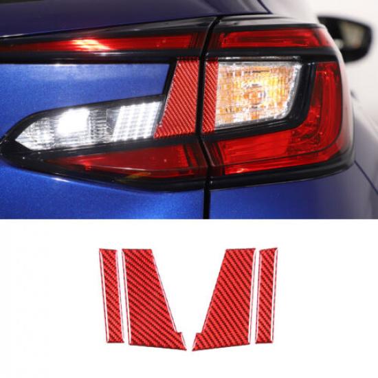 Red Carbon fiber Rear Tail Light Spacer trim sticker for Subaru Crosstrek 2024