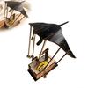 Ornament Electric din Lemn Manta Ray Făcut Manual Artizanal Manta Ray Bionic Automaton Realist Animal Marin Mecanic Decor Birou Casă