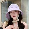 Summer Womens Wide Brim Sun Hat With Adjustable Ties For Face Sun Protection Casual Style