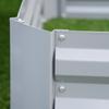 Set of 2 291L Raised Garden Bed, Elevated Galvanised Planter Box for Flowers, Herbs, 100x100x30cm, Grey