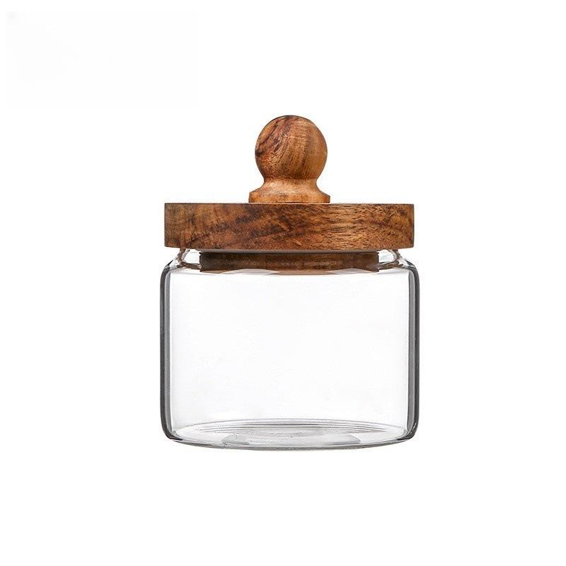 Kitchen Glass Storage Jar Multi-purpose Transparent Glass Sealed Jar Household Moisture-proof Grains Coffee Bean Storage Tank