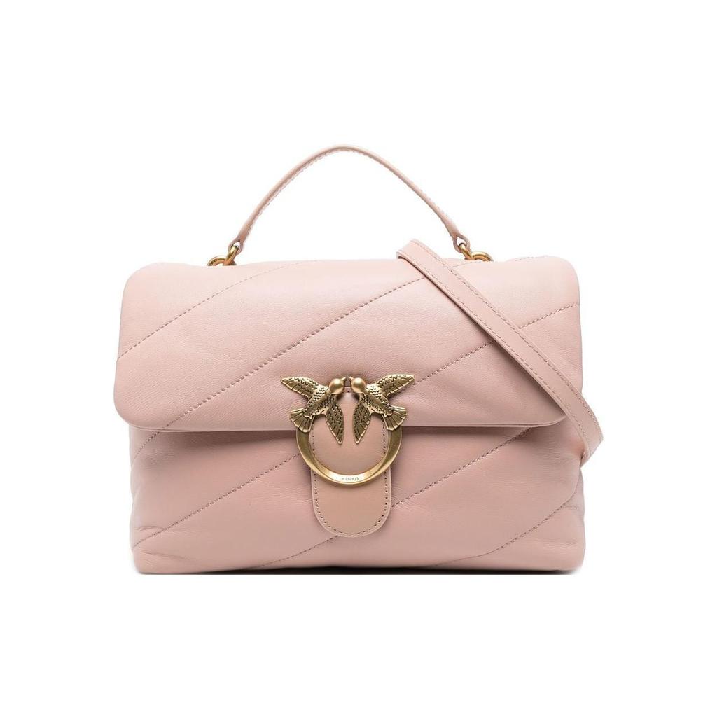 New PINKO Calfskin Flying Bird Swallow Bag Portable Crossbody Bag Shoulder Bag Women's Pink 1P22U8-A03J-O81Q