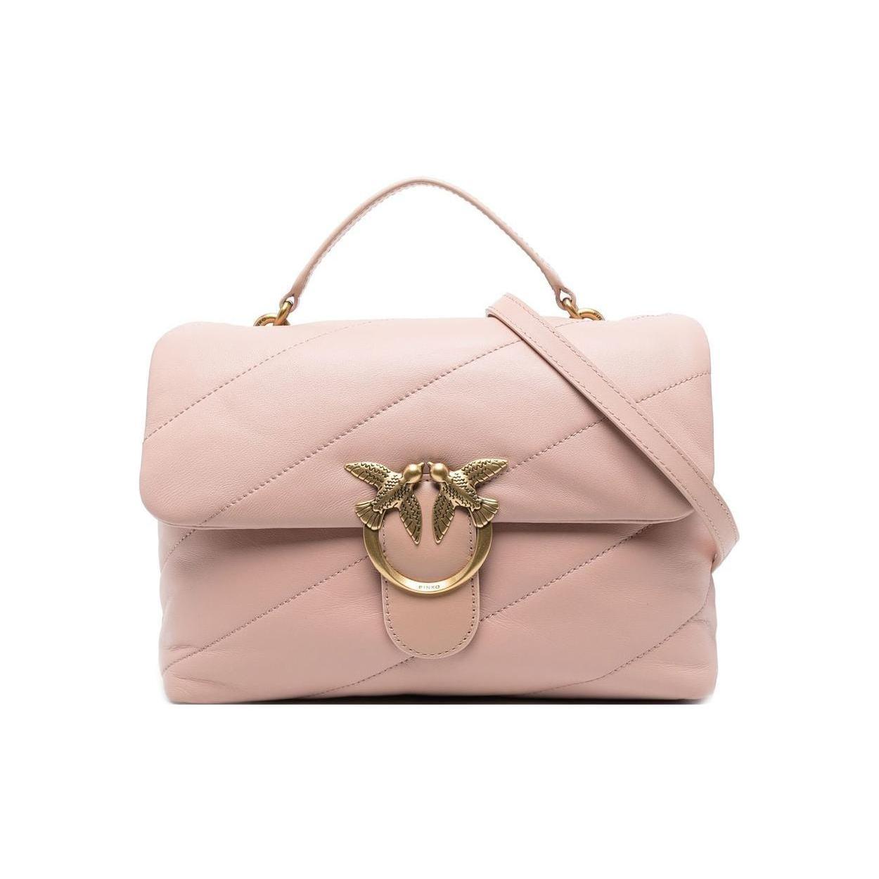 

Новая сумка PINKO из телячьей кожи с летающей ласточкой, портативная сумка через плечо, сумка на плечо, женская, розовая, 1P22U8-A03J-O81Q 25.9*9.9*15.0CM