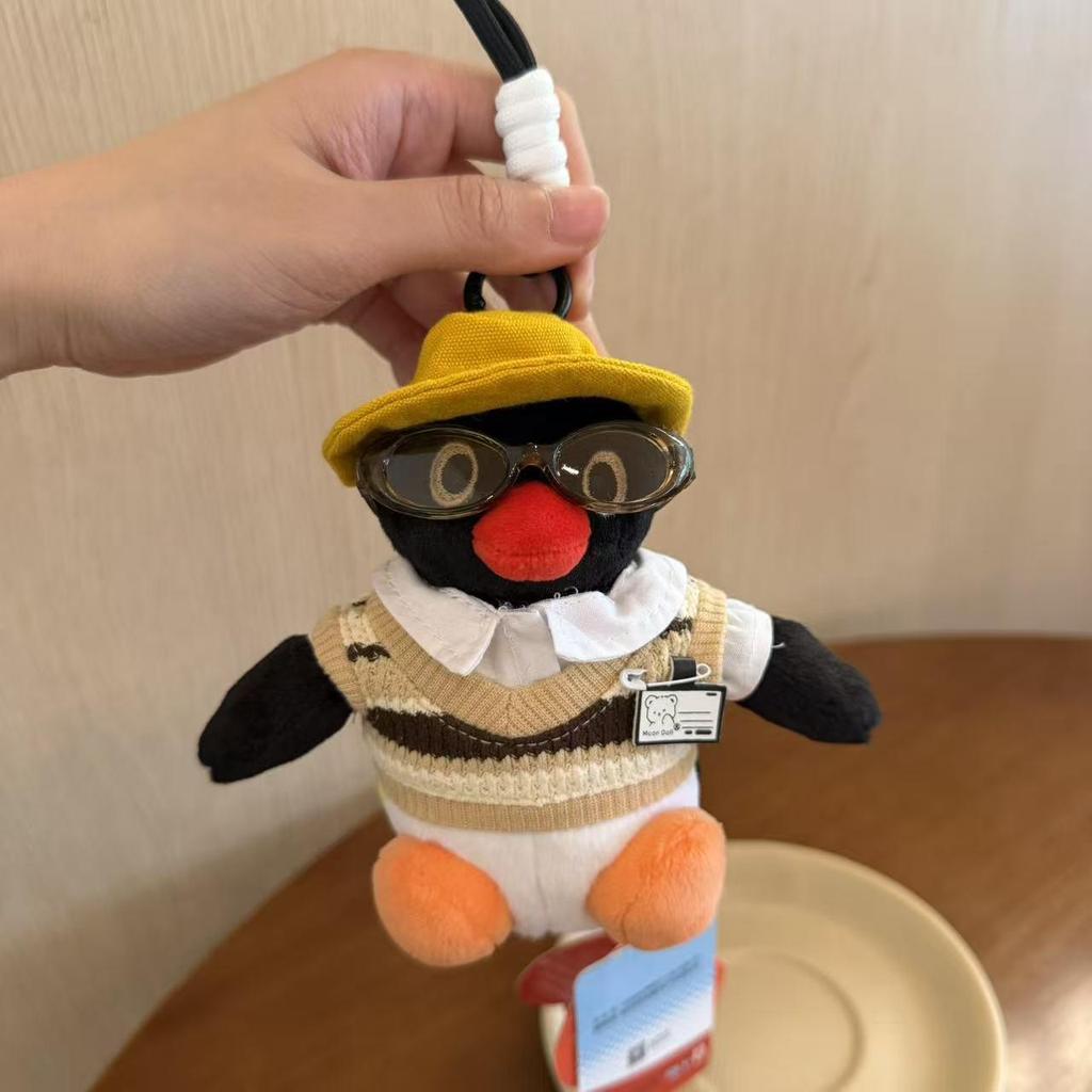 Genuine Penguin Family Bag Charm - Autumn/Winter Series Plush Toy Keychain