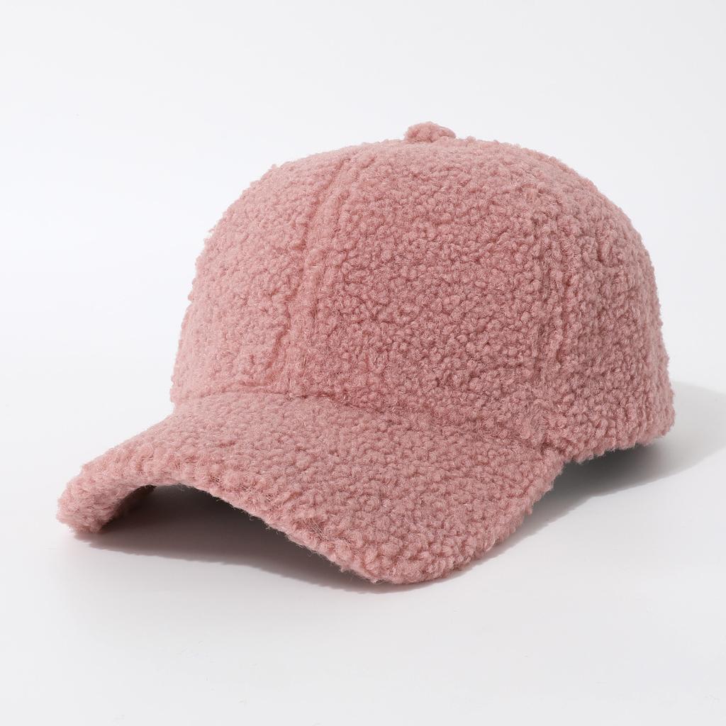 Versatile Foreign Style Warm Baseball Cap Cap Cap Thickened Fluffy Cute Men'S And Women'S Hats