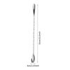 Stainless Steel Stir Bar Spoon Mixing Ounces Cocktail Spoon Spiral Pattern Bartender Tools Teadrop Spoon Bar Tool