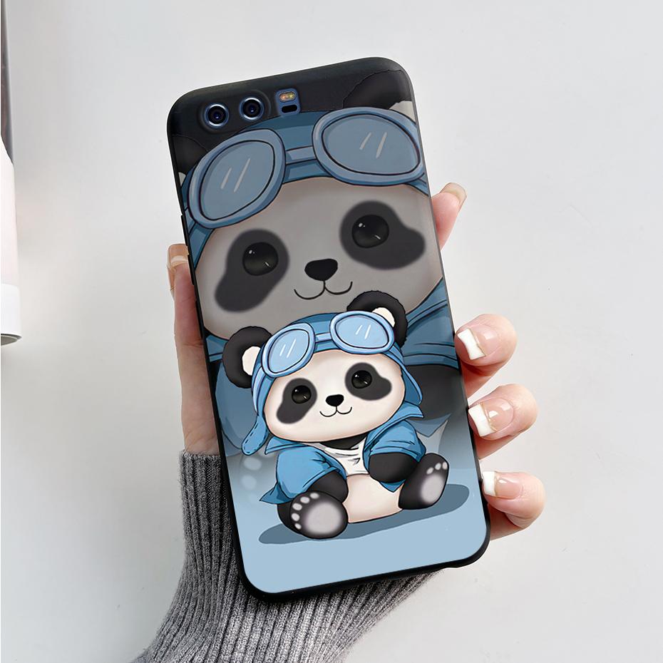 Silicone Back Cover for Huawei P10 Plus Soft Cute Rabbit Panda TPU Bumper Protective Phone Case HuaweiP10 P10Plus Fundas Housing