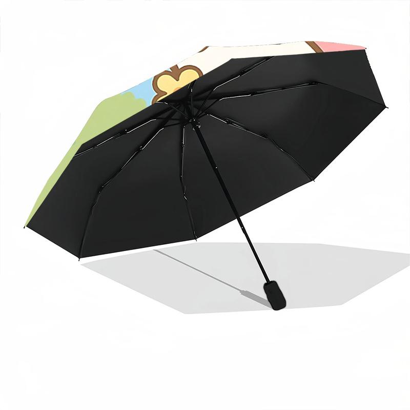 1pc My Melody & Cinnamoroll Outdoor Umbrella - Automatic Opening/Closing, Foldable Design, 8-Rib Iron Frame, Festival Gift for Fans, Travelers, Daily