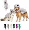 Pet dinosaur skeleton-shaped clothing, soft plush material, 3D three-dimensional tailoring, suitable for cat and dog dress-up clothing, suitable for