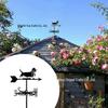 Weather Vane Ornament: Outdoor Wrought Iron Spray-Painted Roof Decoration Metal Craft