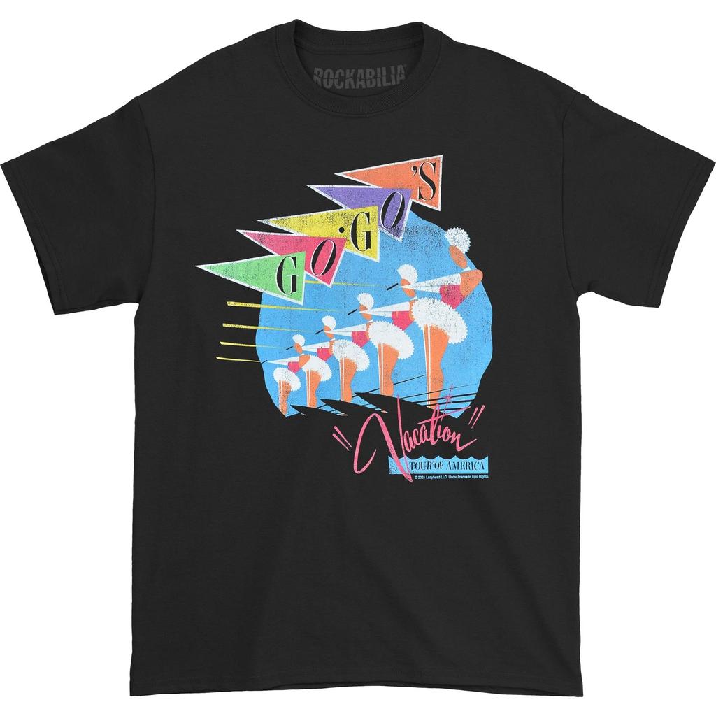 Men's Go Gos Vacation Skiers Slim Fit T-shirt XXXXX-Large Black