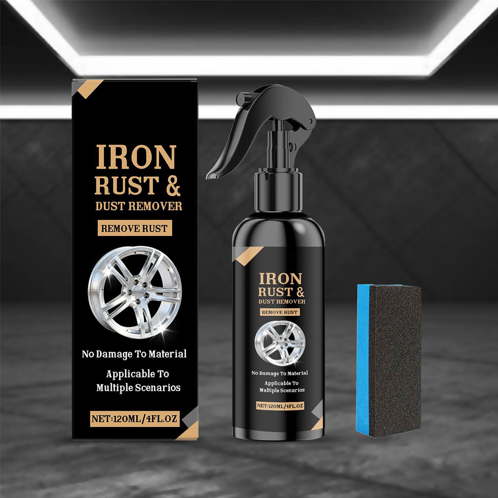 

Car Rim Cleaner 4fl.oz Iron Aluminium Remover with Sponge Rim Cleaner Spray for Truck Automotive Motorcycle RV Brake Dust Rust CHINA
