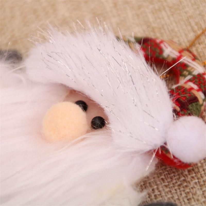 4 Pcs Christmas Ornaments Sitting Doll Hanging Pendant Party Supplies for Holiday Wedding Party Wreath Decoration