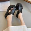 French evening slippers women's summer wear 2025 new Korean version retro temperament casual lazy temperament thick-bottomed sandals